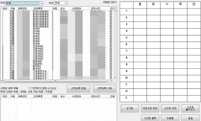 timetable