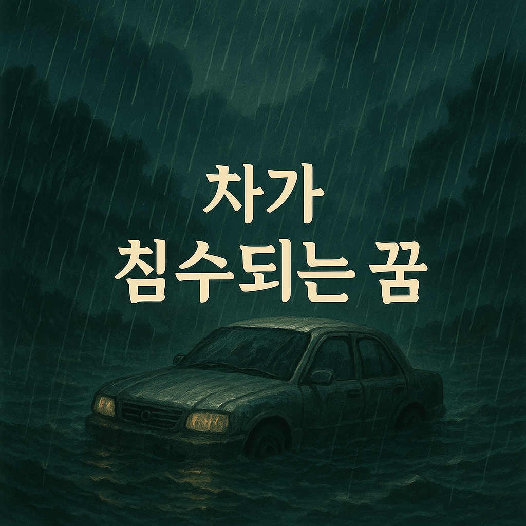 차가 침수되는 꿈 해몽