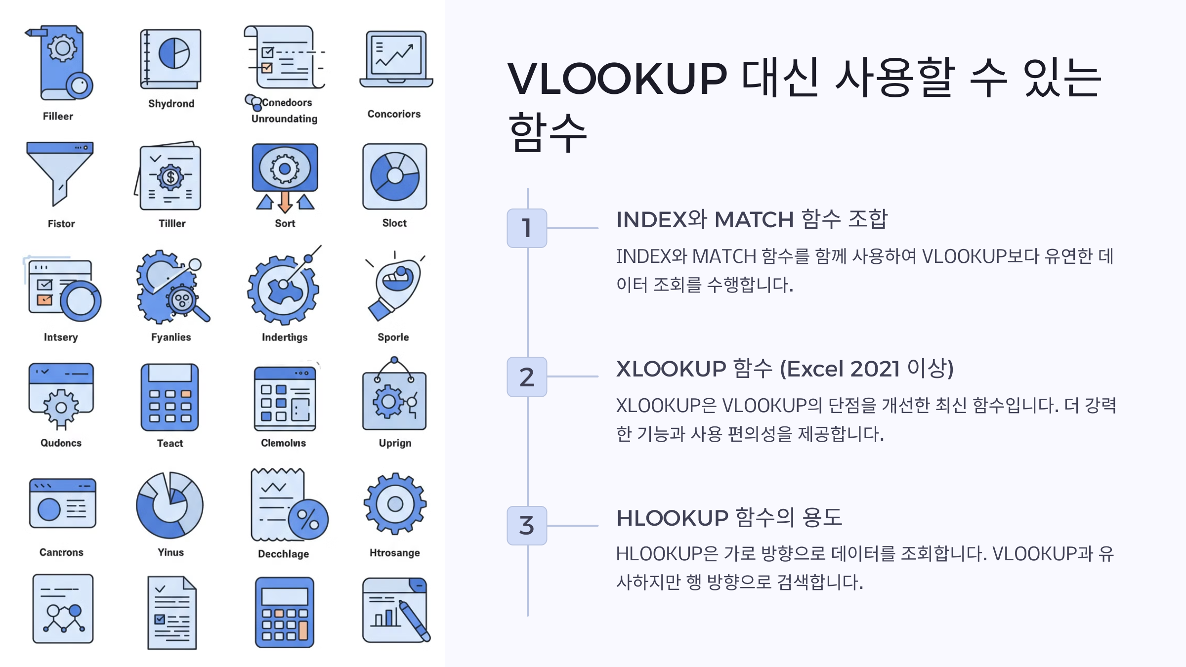 VLOOKUP 대신 사용할 수 있는 함수