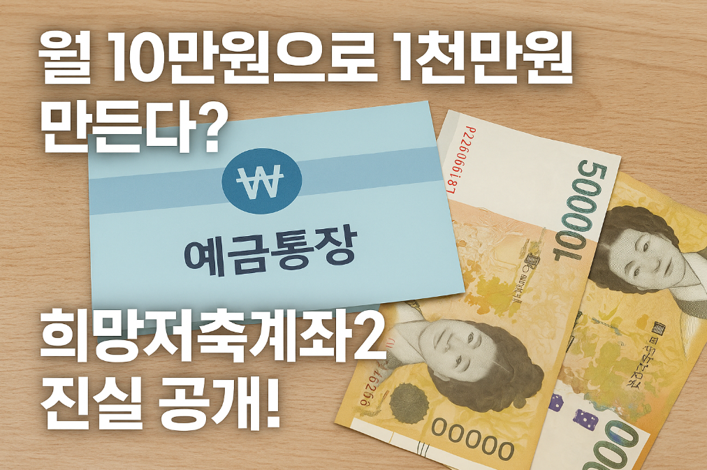 희망저축계좌2 진실 공개!