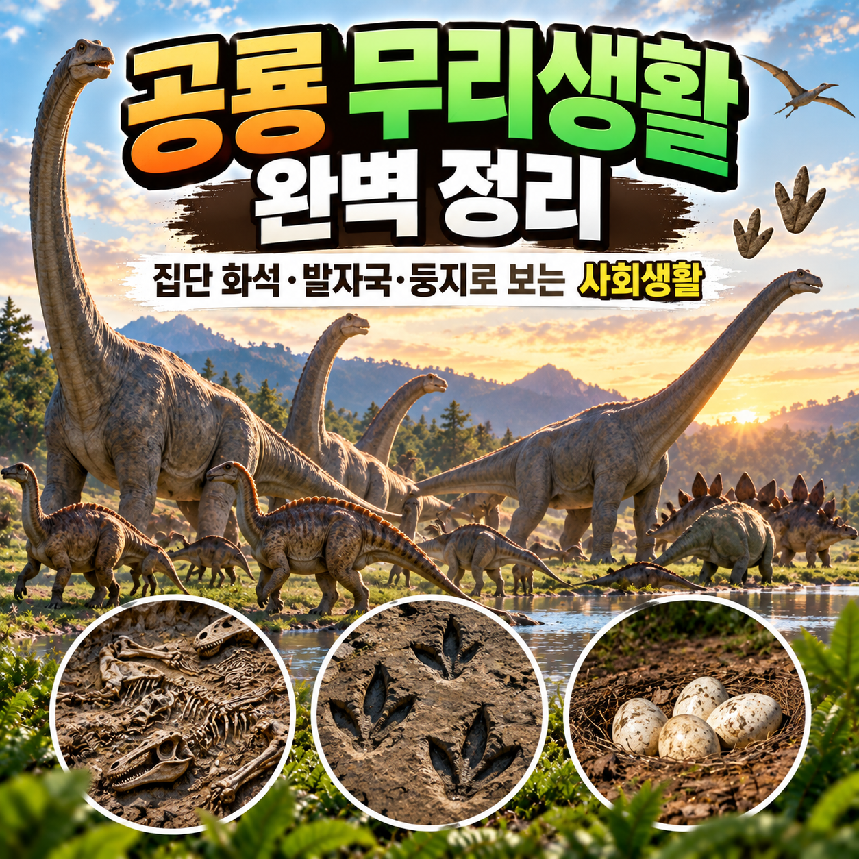 공룡 무리생활 완벽 정리