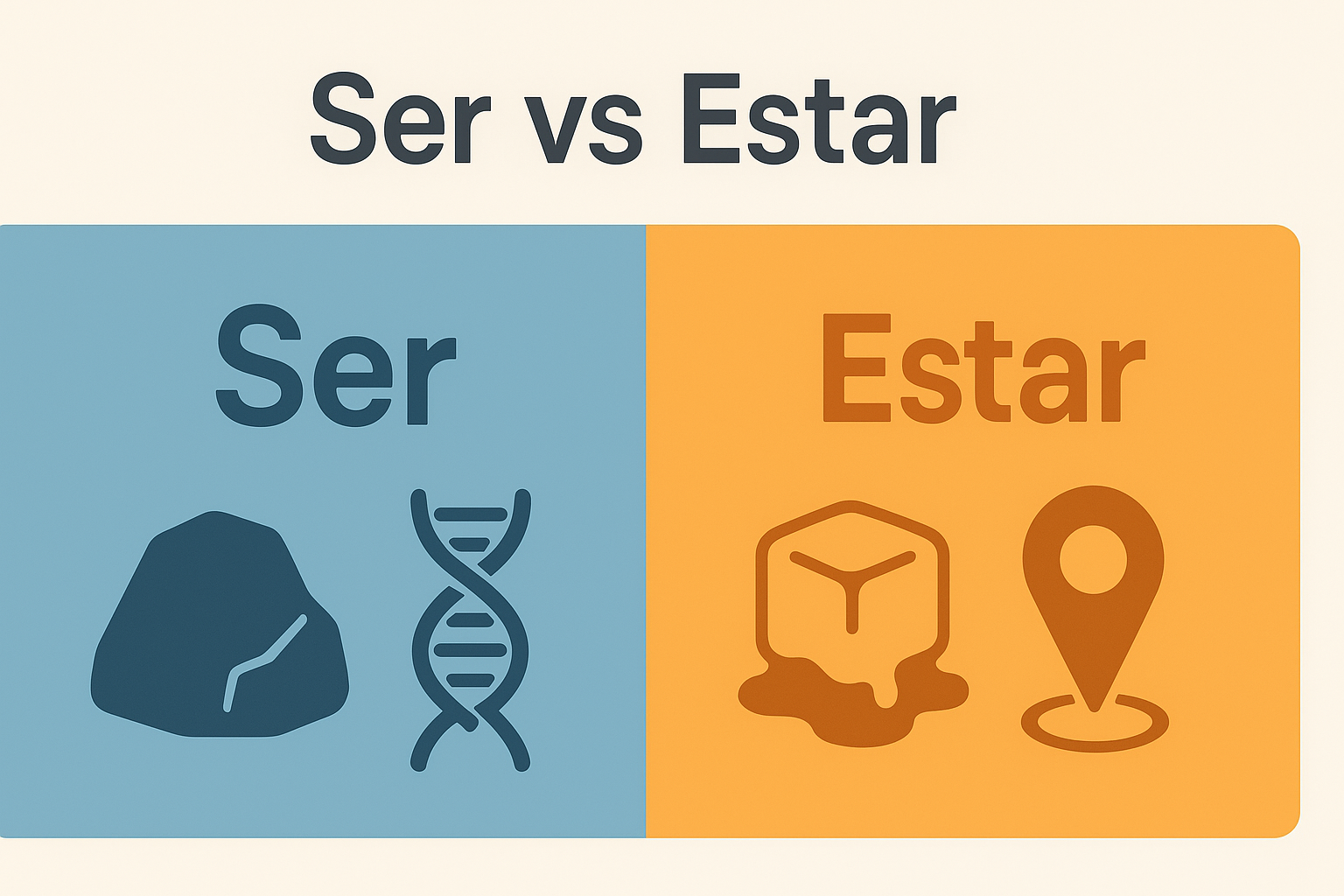 스페인어 동사 ser와 estar 차이