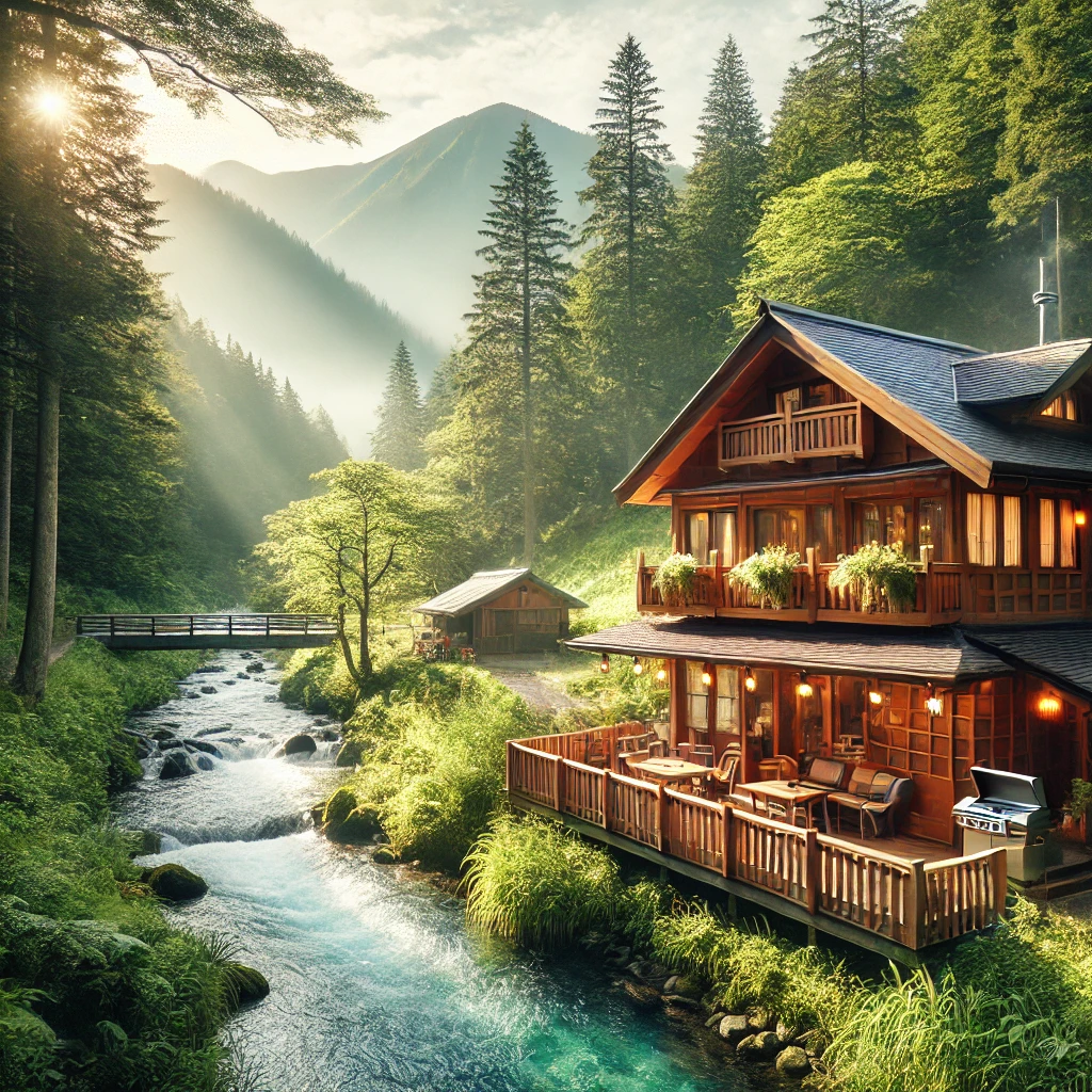 옥계계곡 펜션 특징 자연 속 디자인