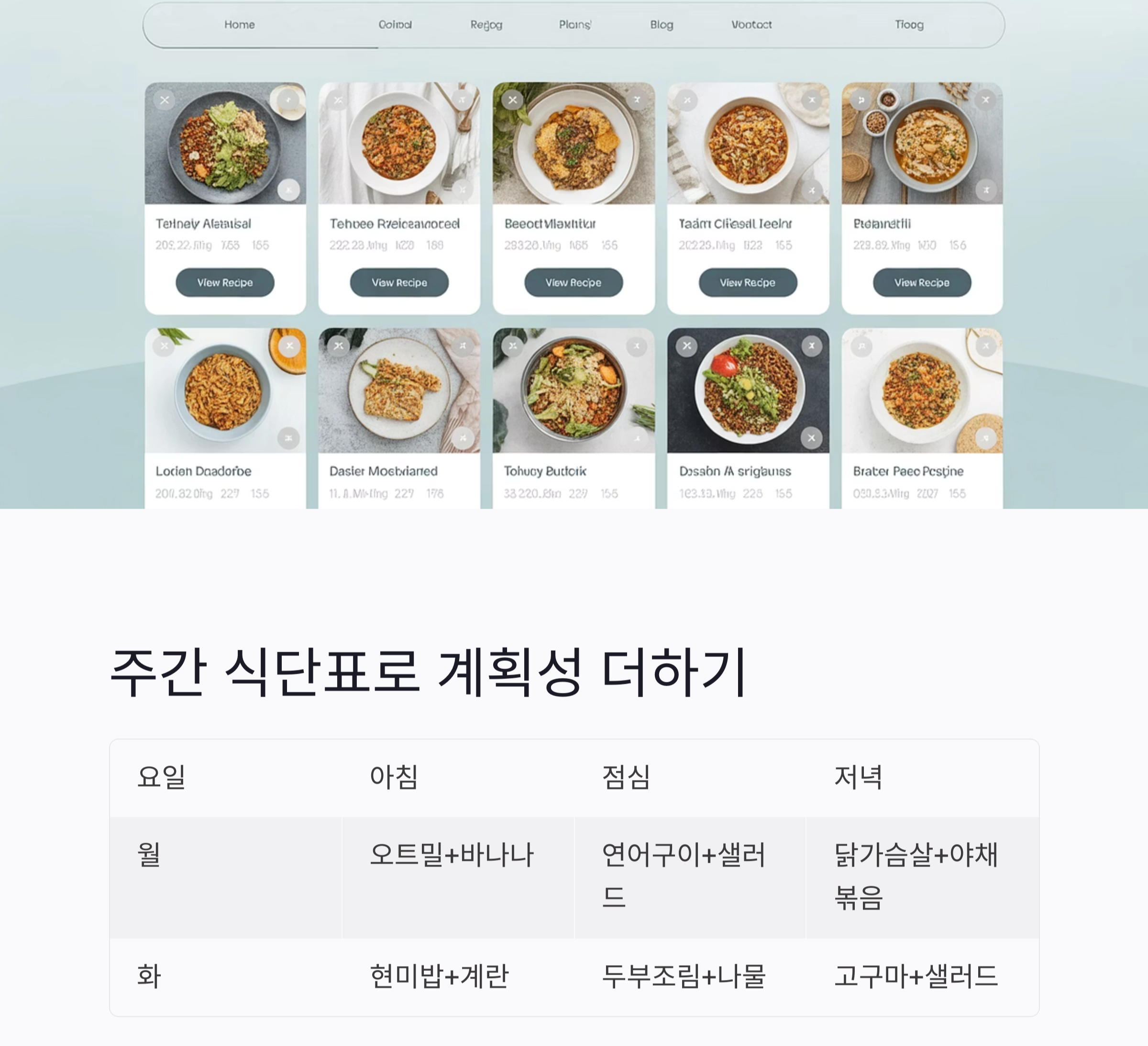 체계적인 다이어트 식단표 작성법으로 건강하게 감량하는 비결