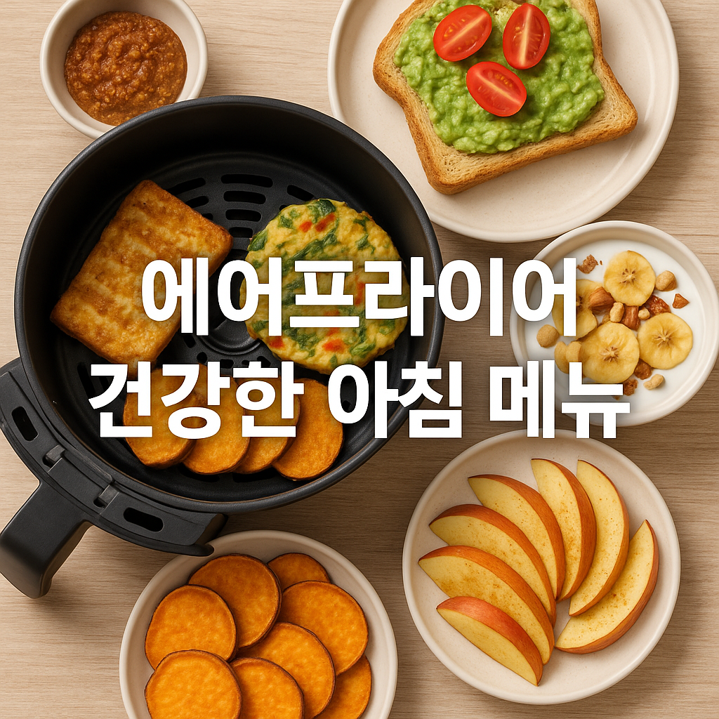 에어프라이어로 만드는 건강한 아침 메뉴 6가지