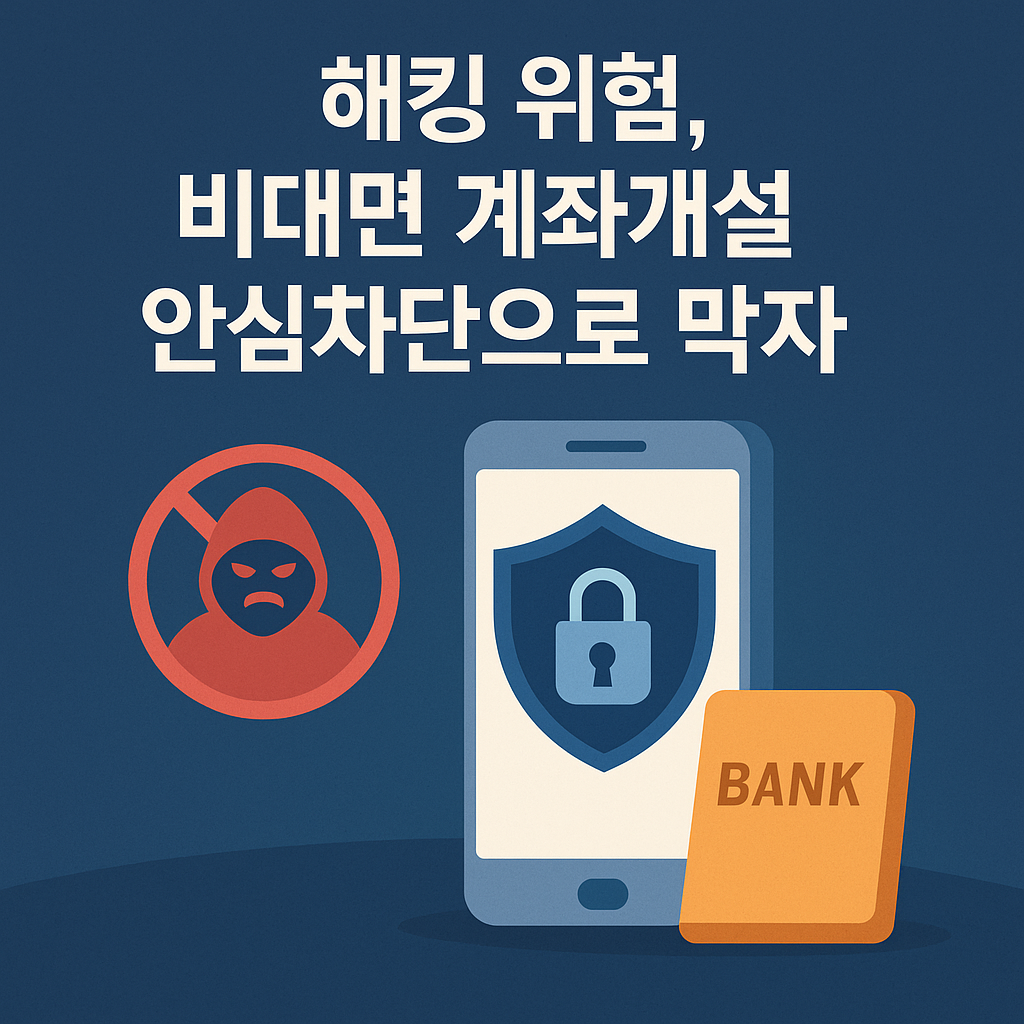 해킹 위험, 비대면 계좌개설 안심차단으로 막자