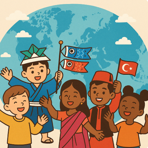 세계 각국 어린이들의 모습