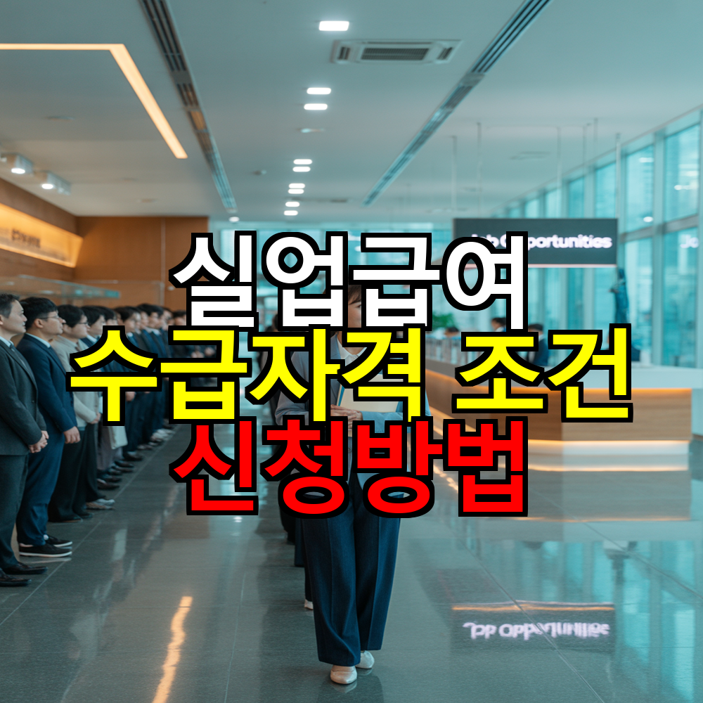 2025년 실업급여 수급자격 조건 신청방법 총정리