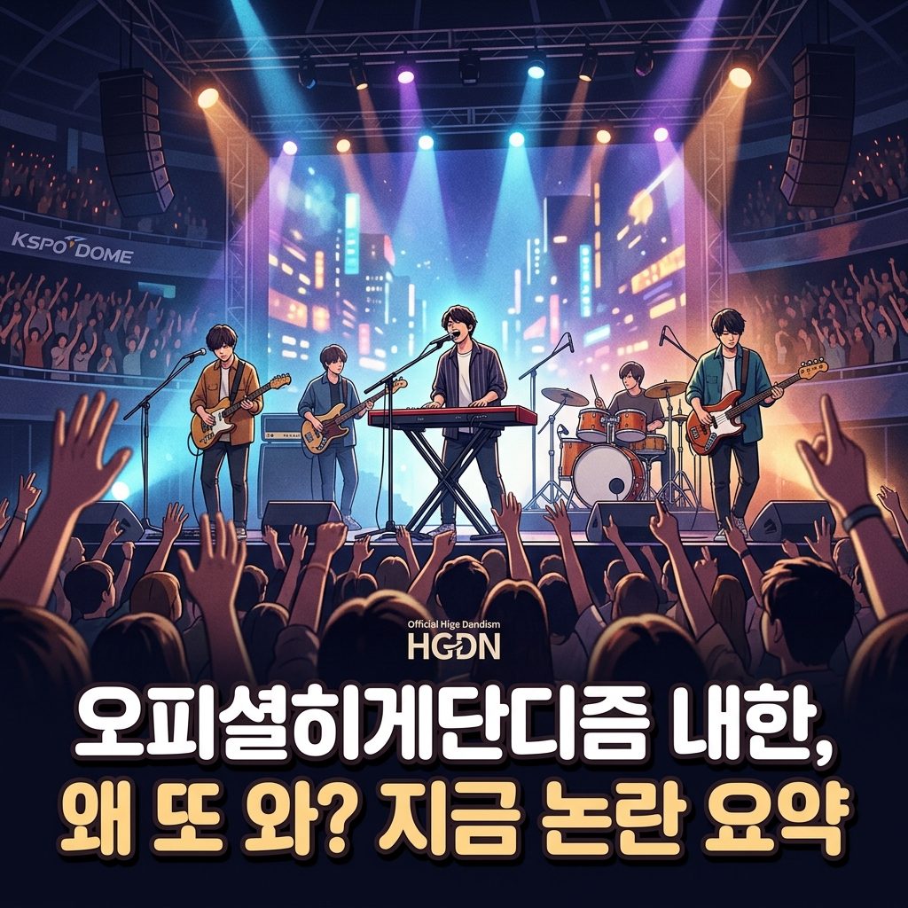 오피셜히게단디즘 내한 지금 논란이 되는 이유