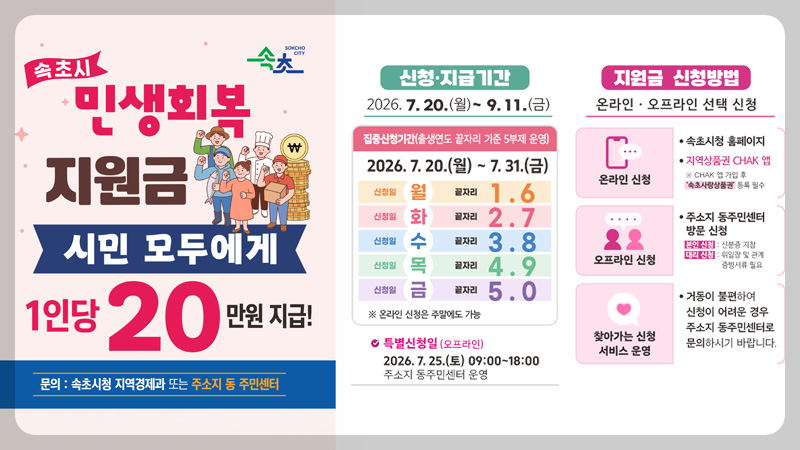 속초시 민생회복지원금 신청2