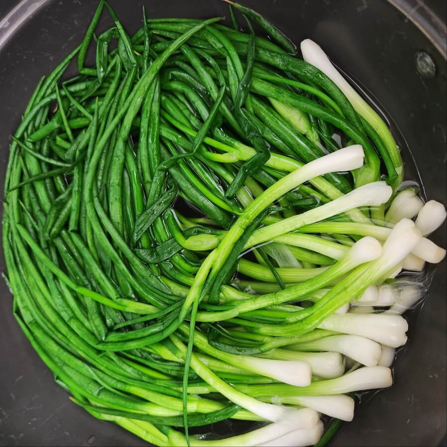 쪽파데치기 쪽파데침 쪽파 데치기 쪽파 데침 쪽파 몇개로 만드는 고급 술안주:날치알쪽파데침