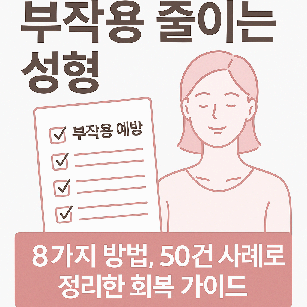 성형 부작용 줄이는 8가지 방법, 50건 사례로 정리한 회복 가이드