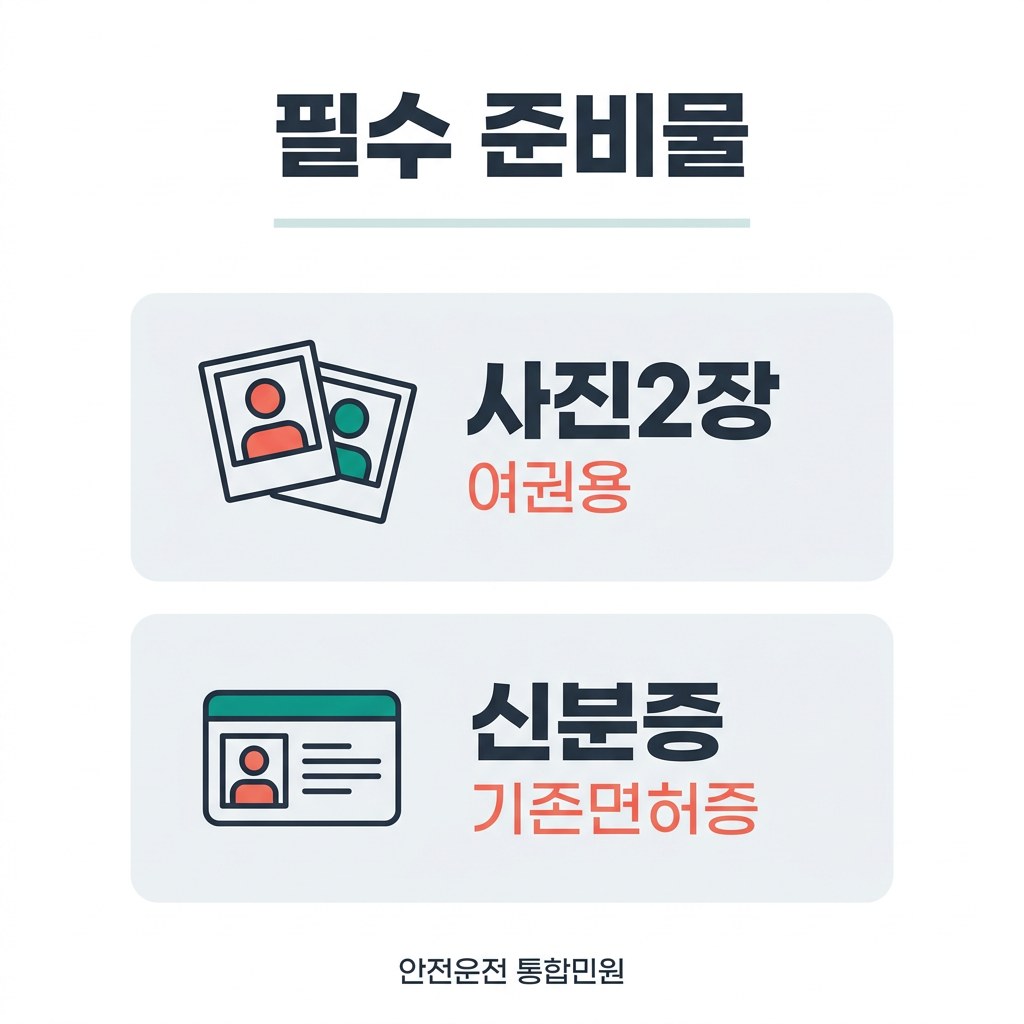 운전면허 적성검사 필수 준비물