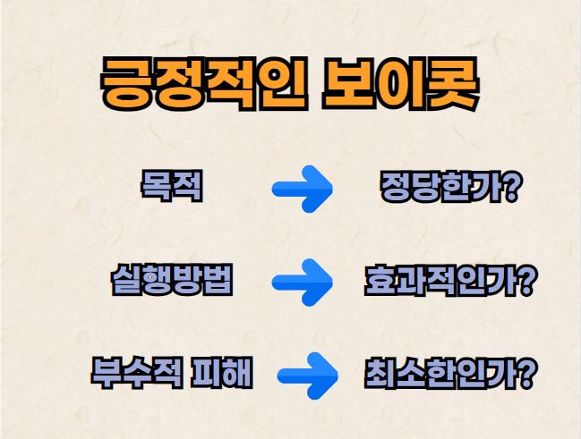 긍정적인보이콧