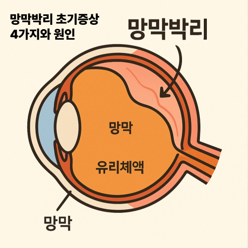 망막박리 초기증상 4가지와 원인