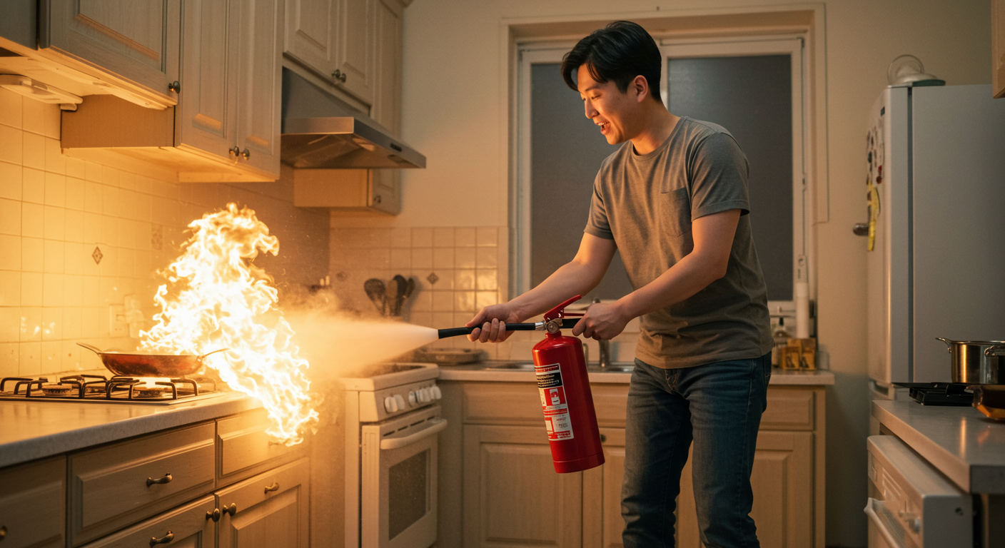 집에서 불이 났을 때를 대비한 필수 준비 도구, 행동 요령
