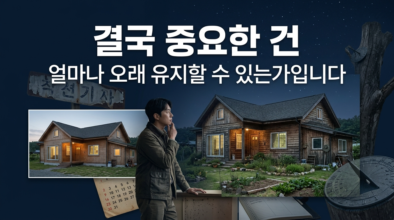 결국 관건은 오래 유지할 수 있는지가 중요