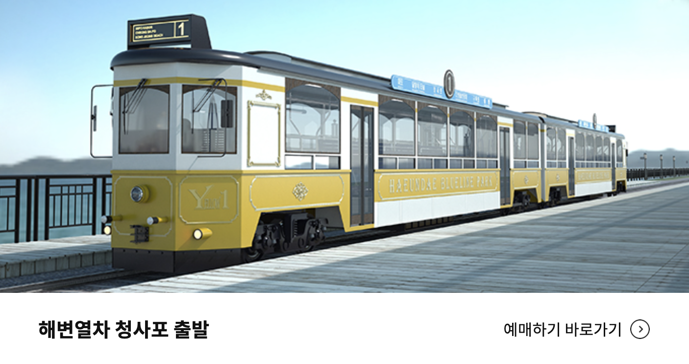 해변열차 청사포 출발 예약하기