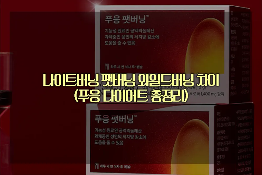 나이트버닝 팻버닝 와일드버닝 차이