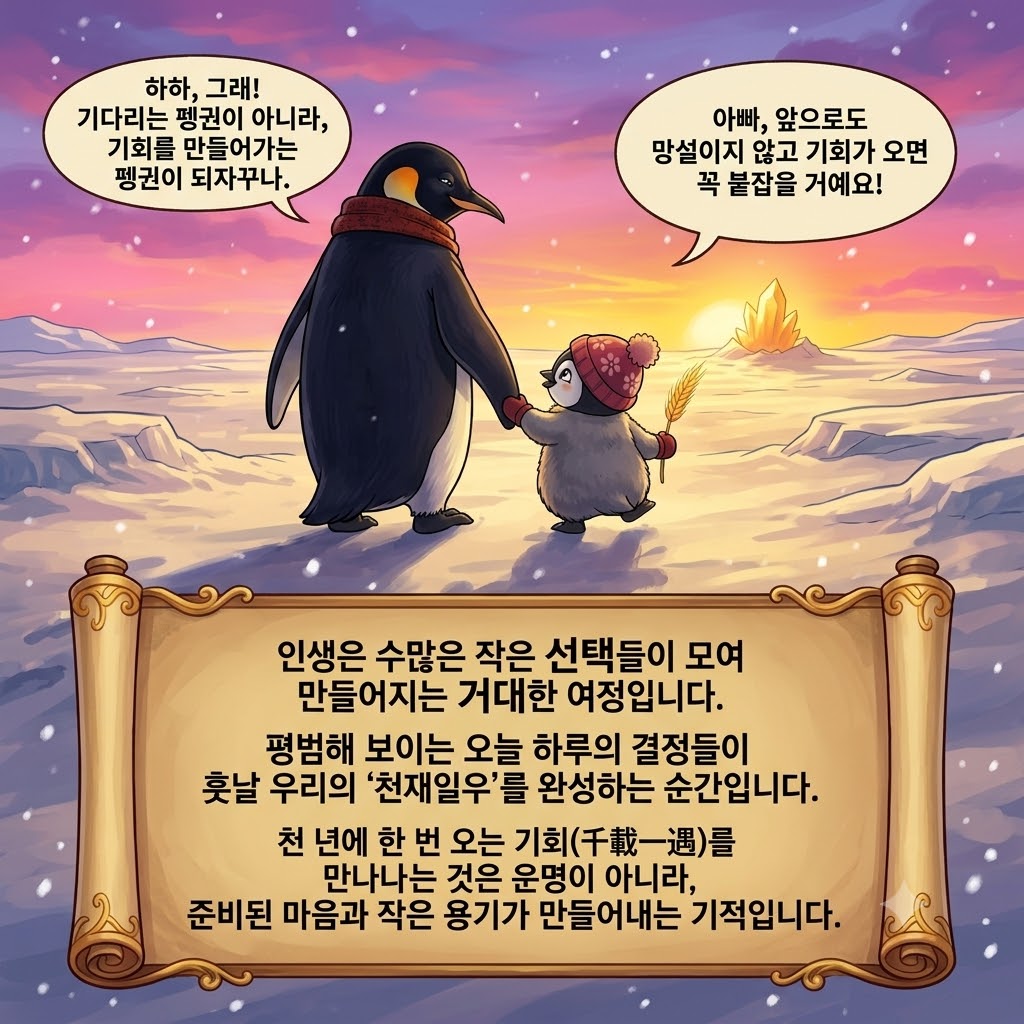 천년에 한번 오는 기회, 잡을 준비가 되어 있는가, 천재일우 이미지 6