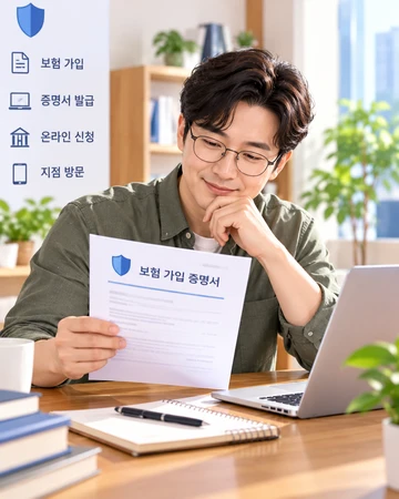보험 가입 증명서 발급 절차 확인2