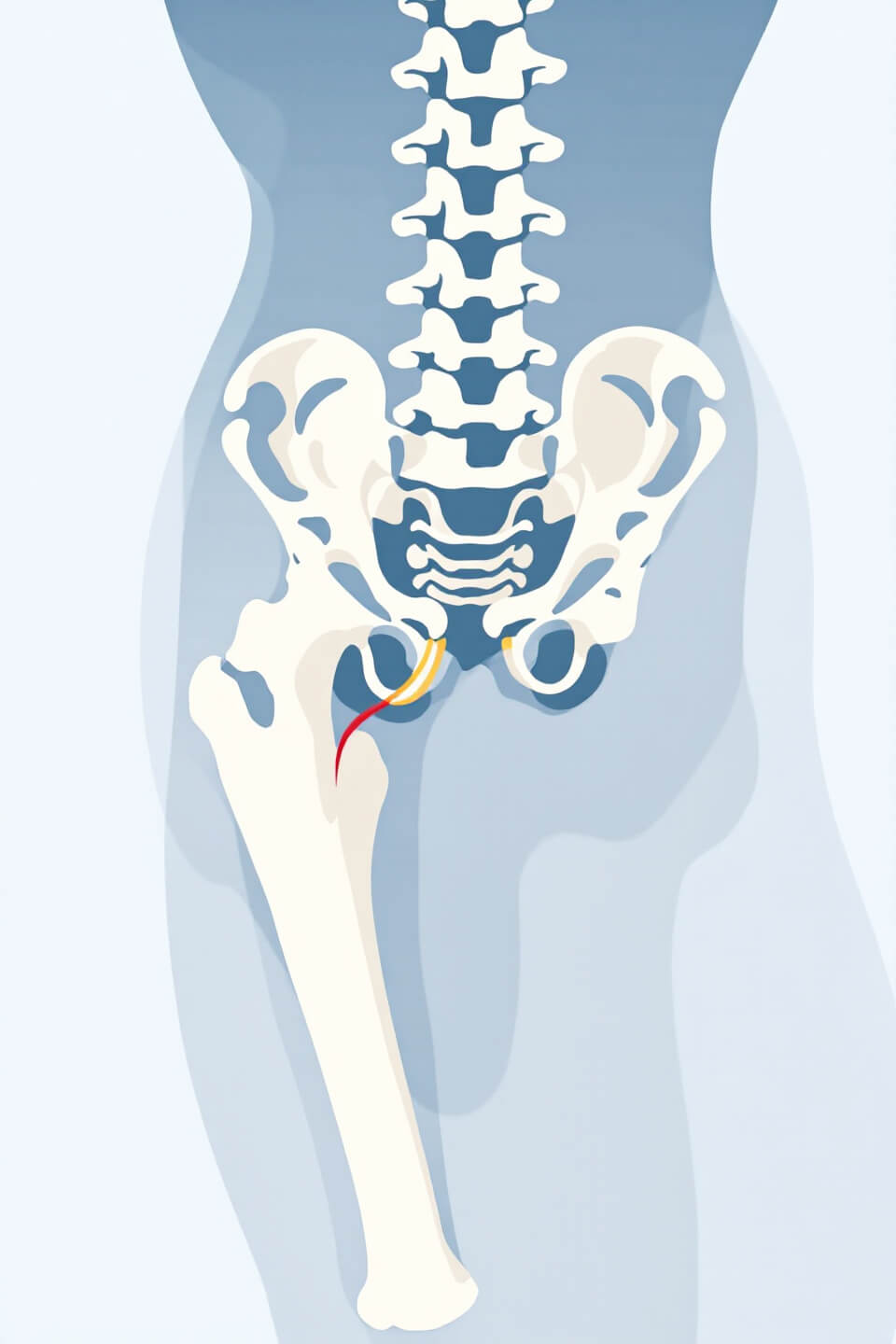 꼬리뼈 사진입니다.