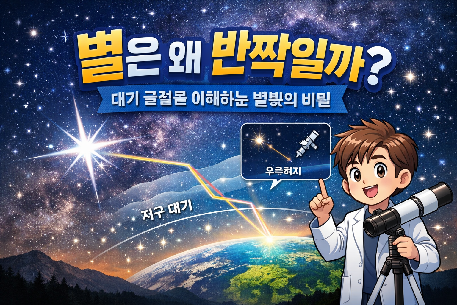별은 왜 반짝일까? 대기 굴절로 이해하는 별빛의 비밀