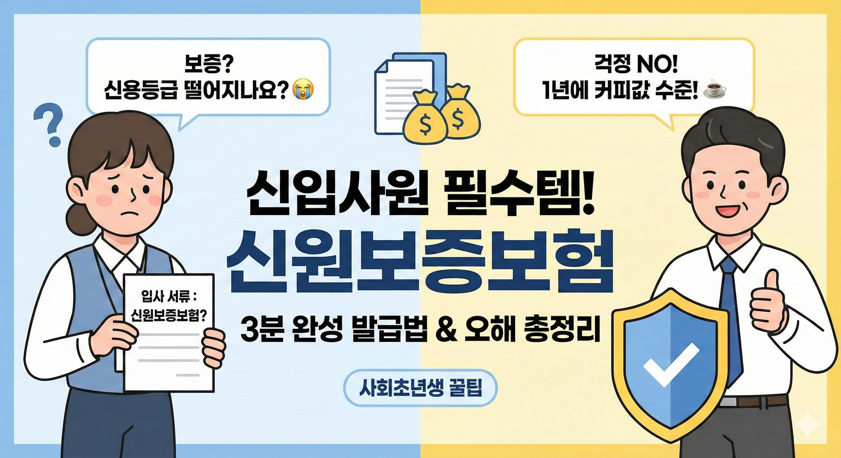 입사 서류에 적힌 '신원보증보험' 가입해오라는데... 내 신용에 문제 생길까? (비용, 가입방법)