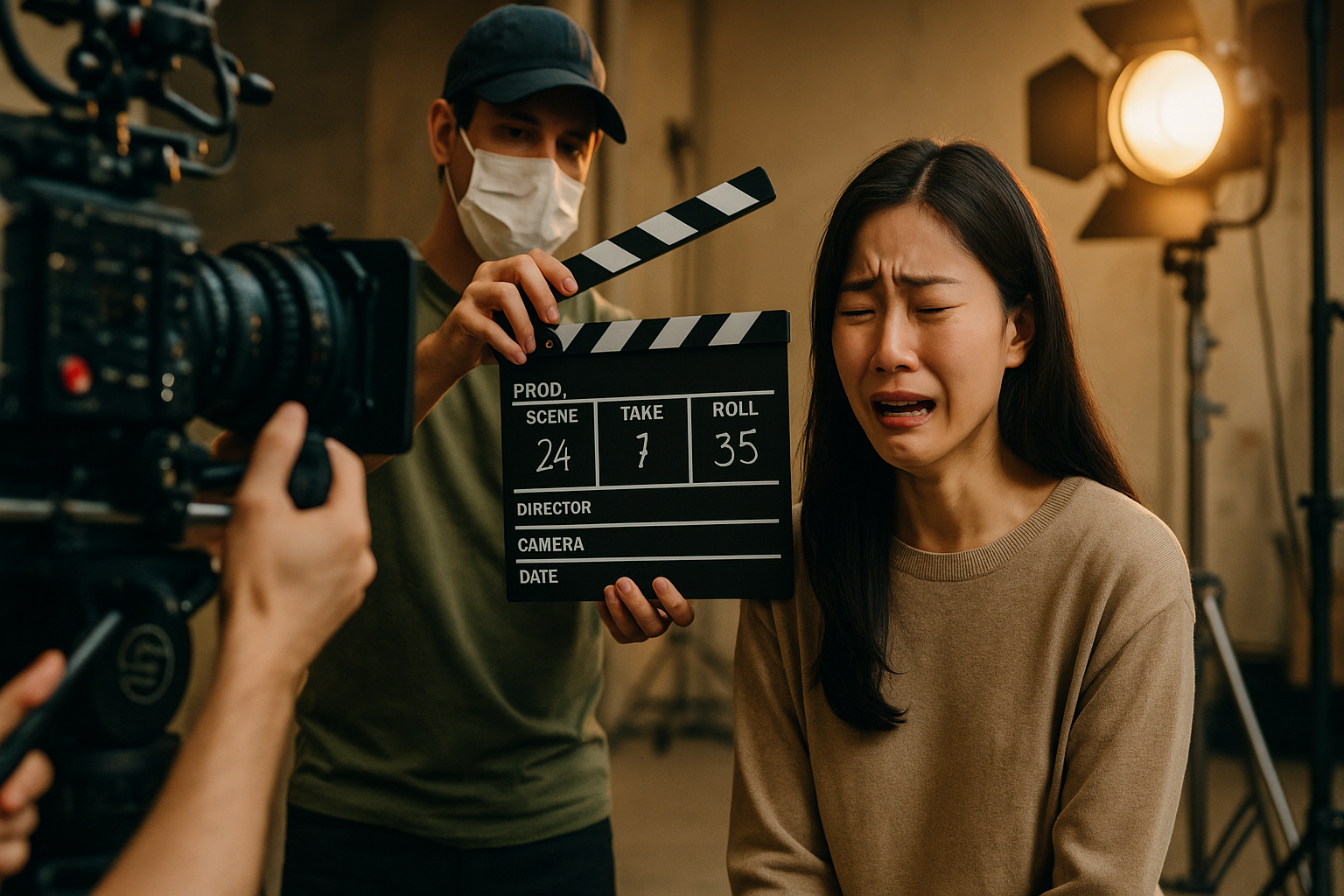 한국 영화 제작 현장 관련 사진