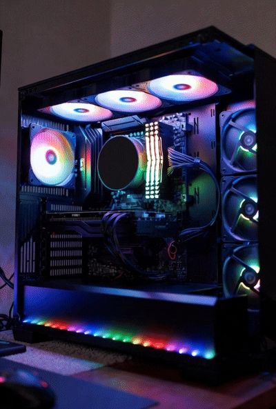 쿨러는 돌아가는 데 안 켜짐