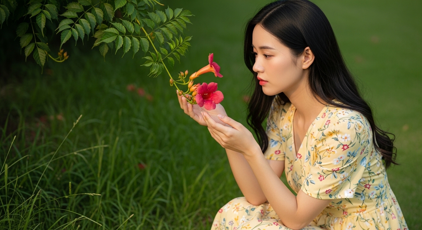 능소화 꽃말로 쓰는 감성 캘리그라피 글귀 모음(50개) - 기다림의 끝에서 피어난 말들