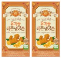 홀베리 그대로 짜낸 유기농 레몬 생강즙 14p, 28개, 15g