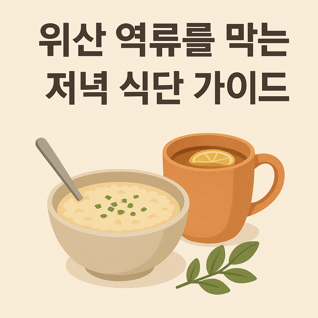 위산 역류를 막는 저녁 식단 가이드
