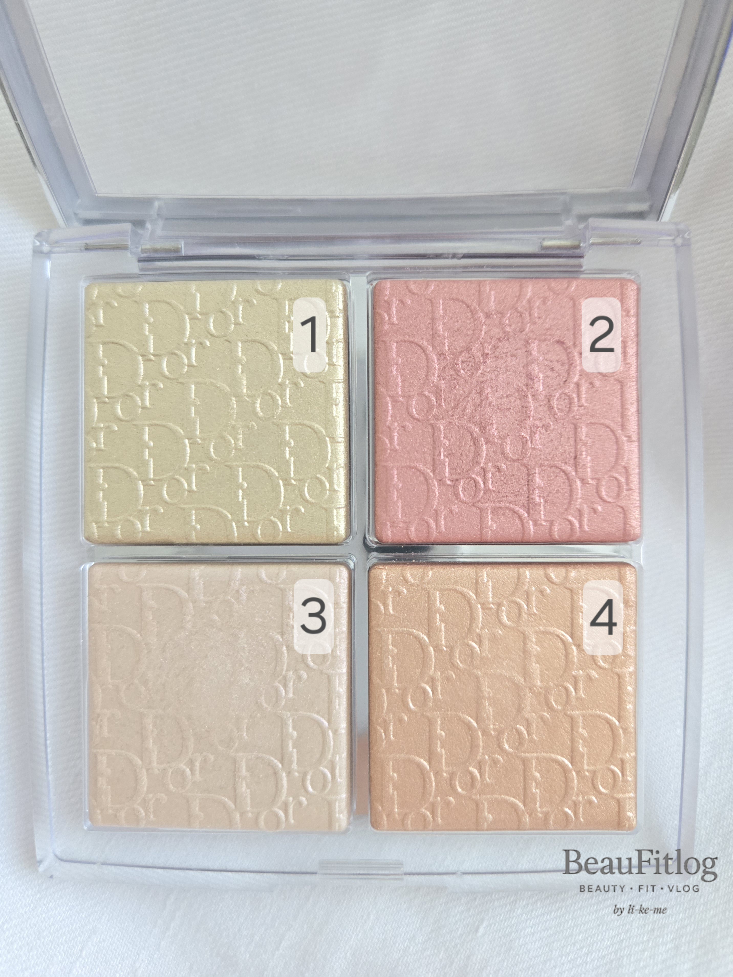 디올 백스테이지 004 로즈 골드 구성