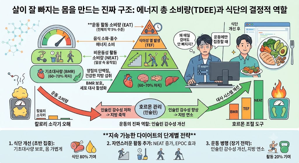 살이 잘 빠지는 몸을 만드는 진짜 구조 이미지