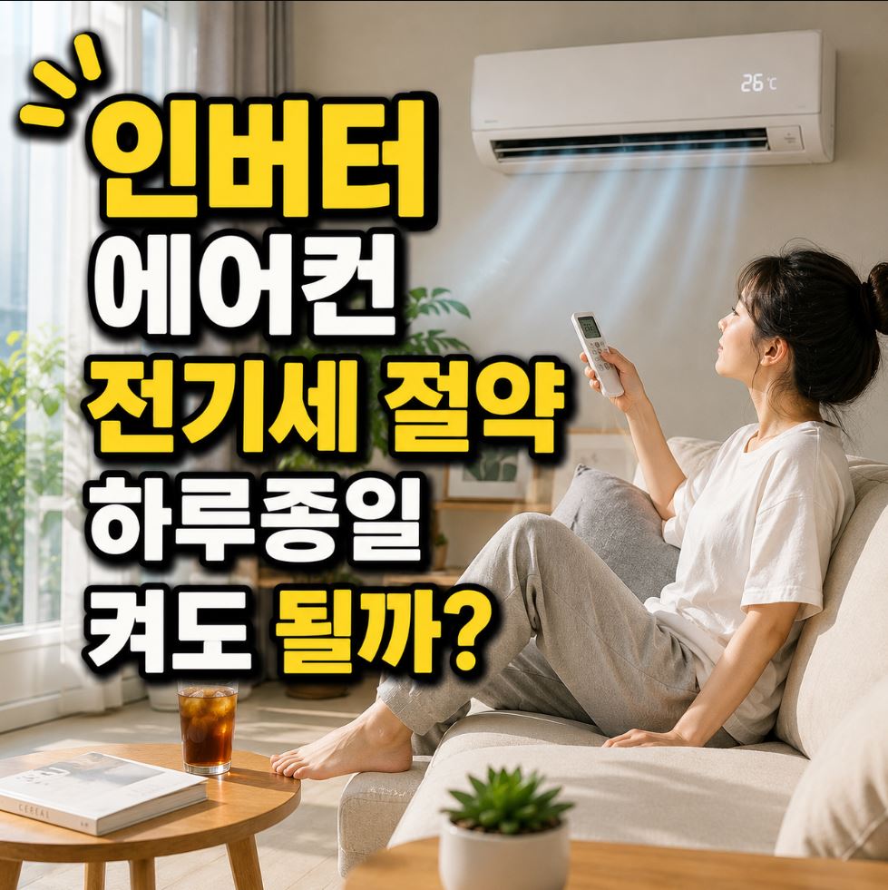 인버터 에어컨 전기세 절약방법 5가지