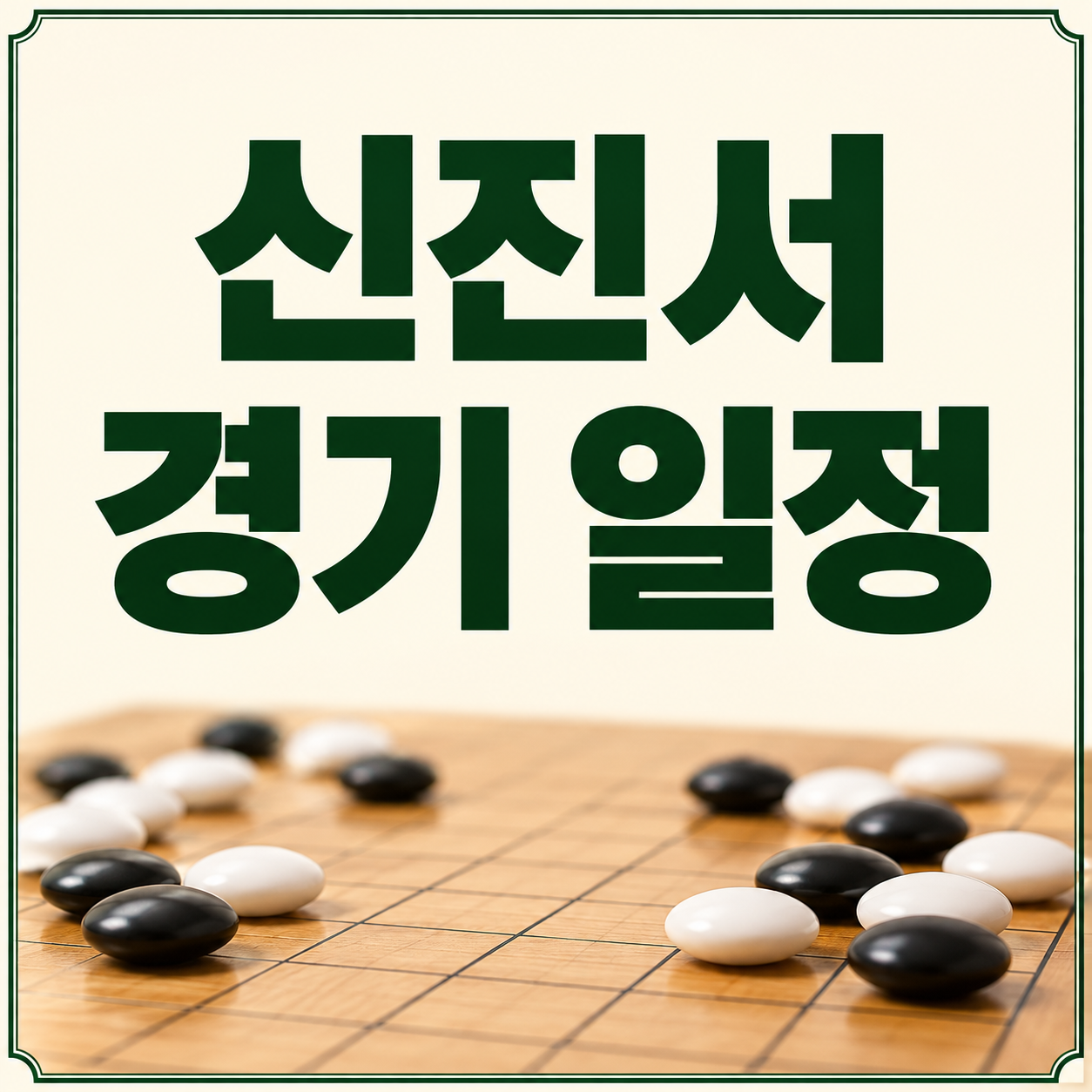 신진서 경기 일정 확인 2026|다음 상대·대국 시간·중계 찾는 순서
