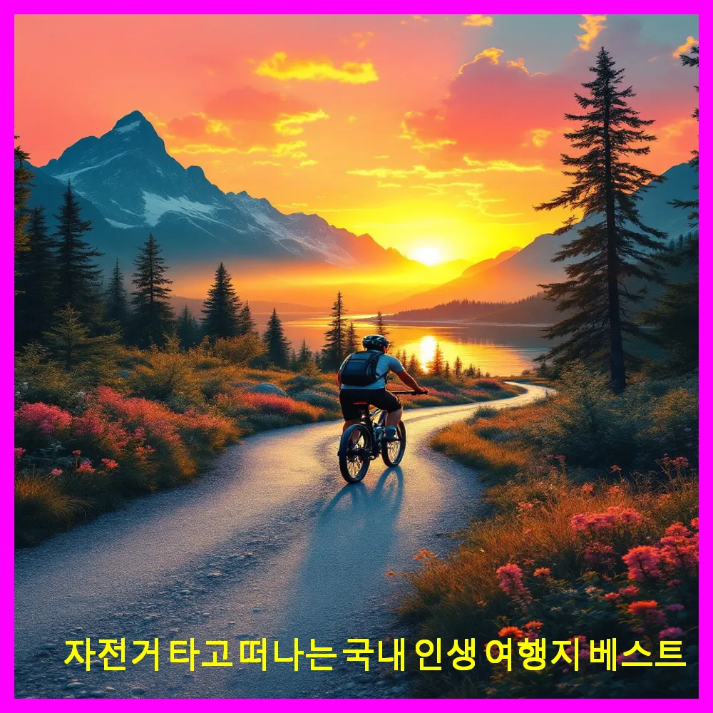 자전거 타고 떠나는 국내 인생 여행지 베스트