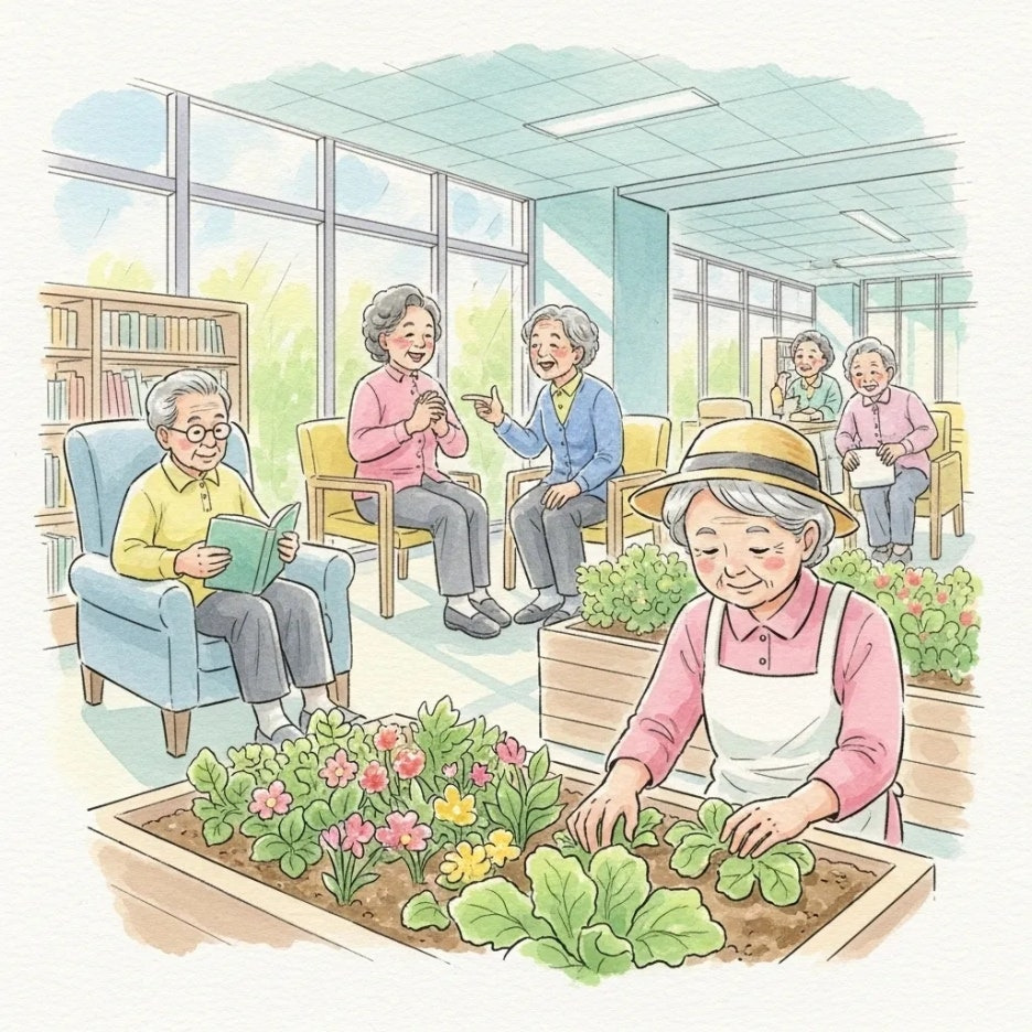 다양한 여가 활동을 즐기는 실버스테이 입주자들