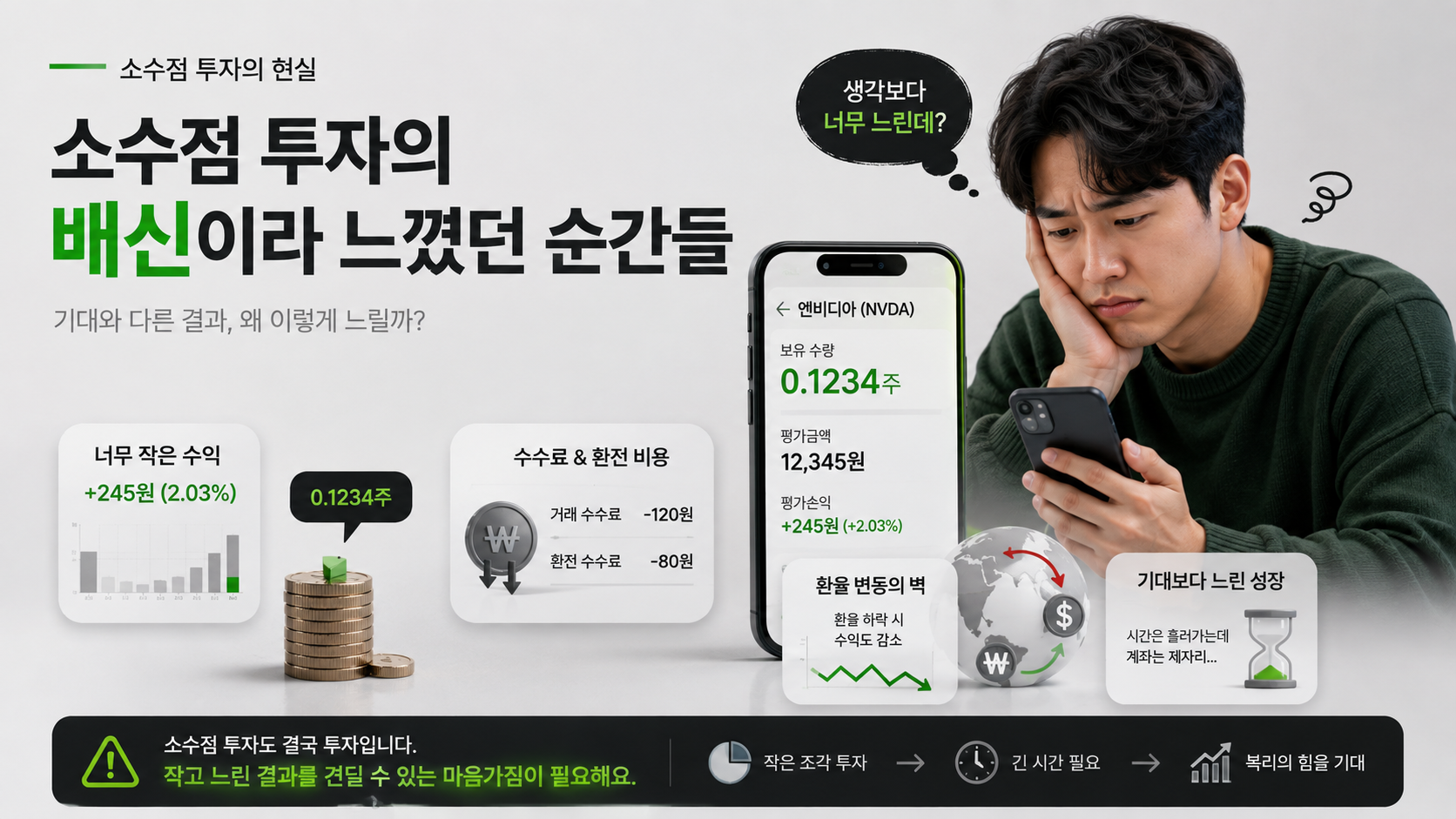 소수점 투자에서 느낀 수익과 수수료의 한계