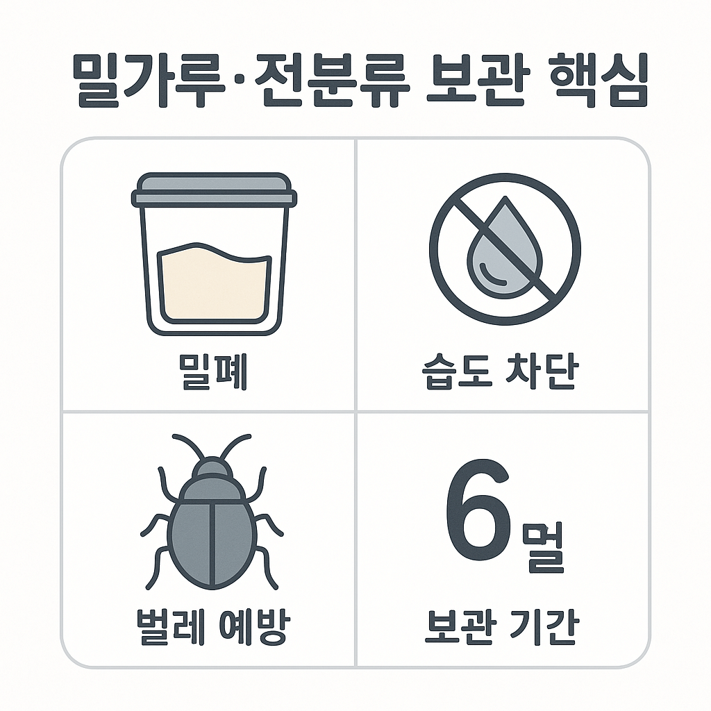 밀가루&middot;전분류 관리법 완전 정복