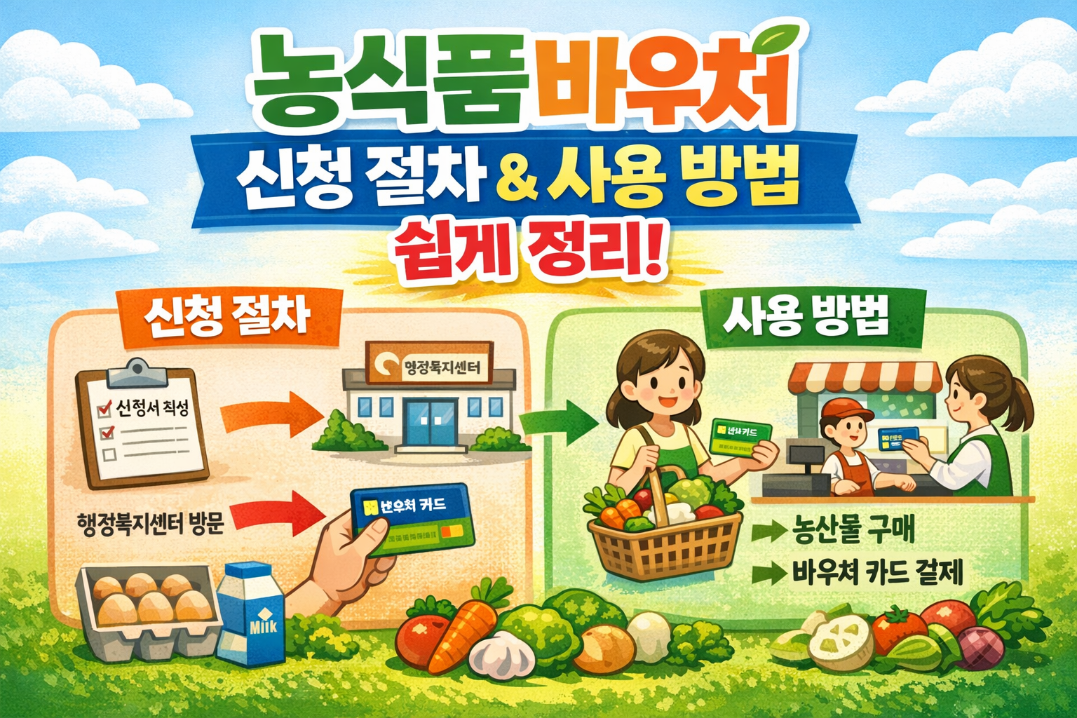 농식품바우처 신청