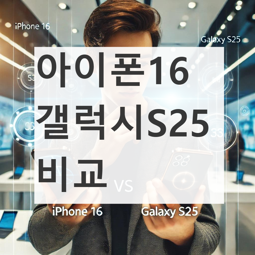 아이폰16 갤럭시S25 비교
