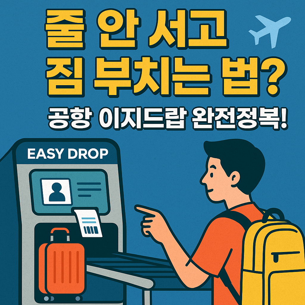 공항 이지드랍 완벽 가이드｜줄 안 서고 짐 맡기는 방법과 꿀팁 총정리