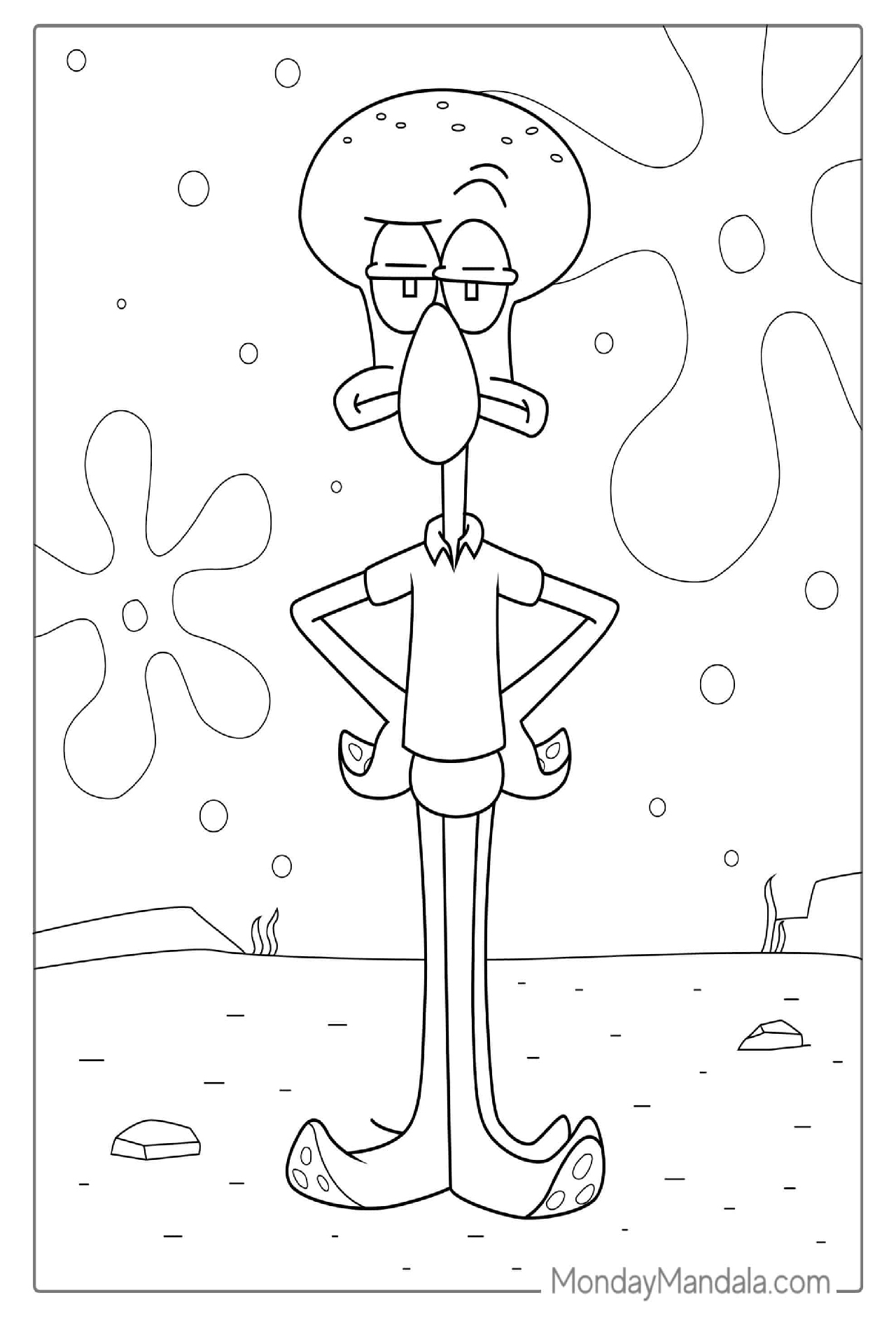 스폰지밥 색칠공부 도안