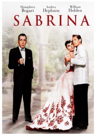 오드리 헵번 주연의 영화 사브리나 포스터.