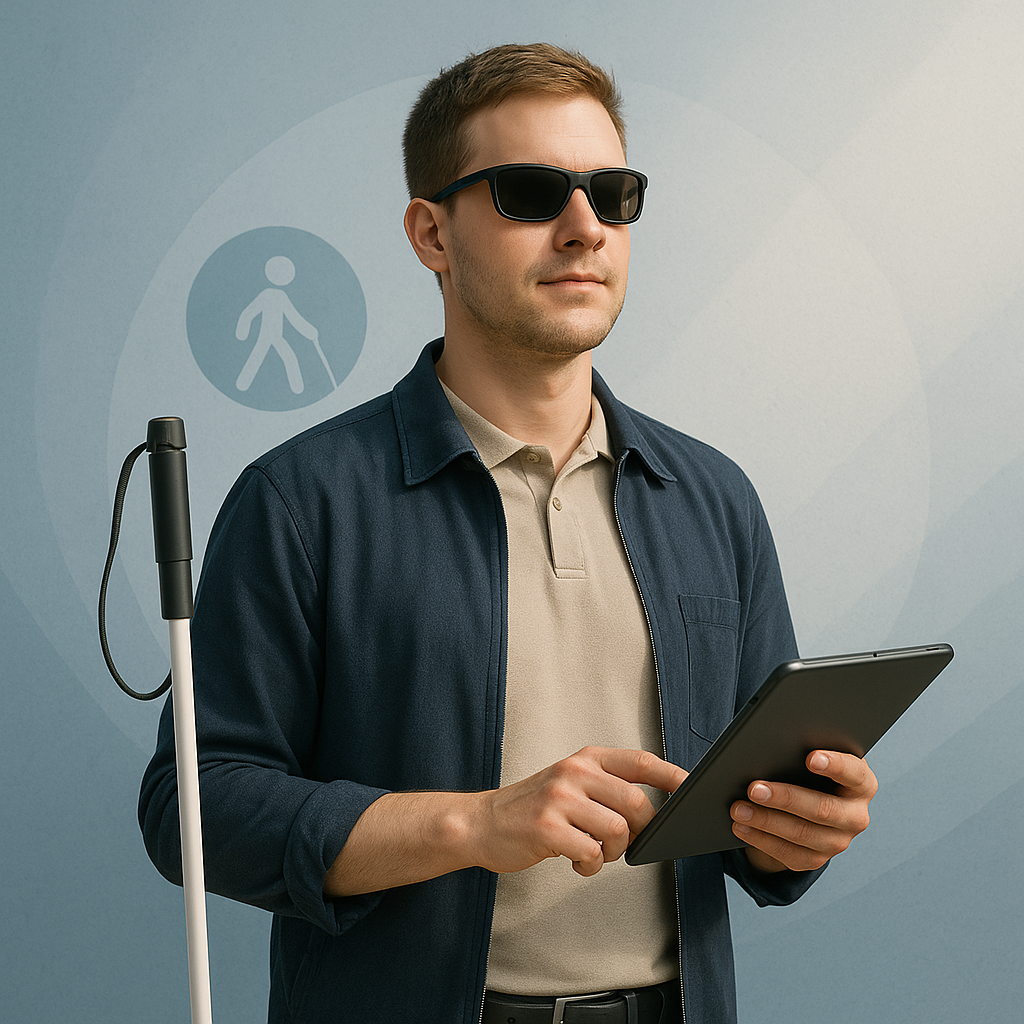 시각장애인 위한 국가 보조기기 임대사업