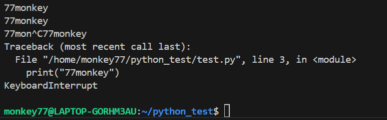 무한 루프 예제