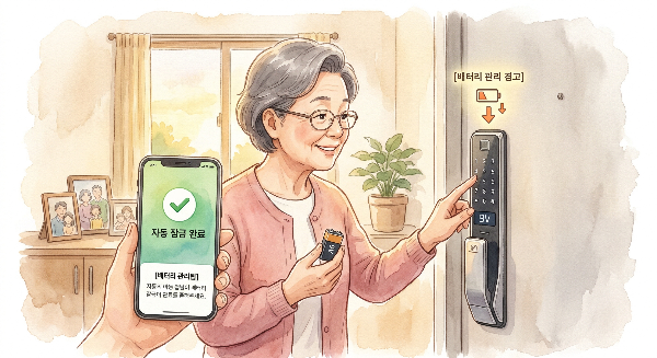 시니어 스마트 도어록 사용 설명