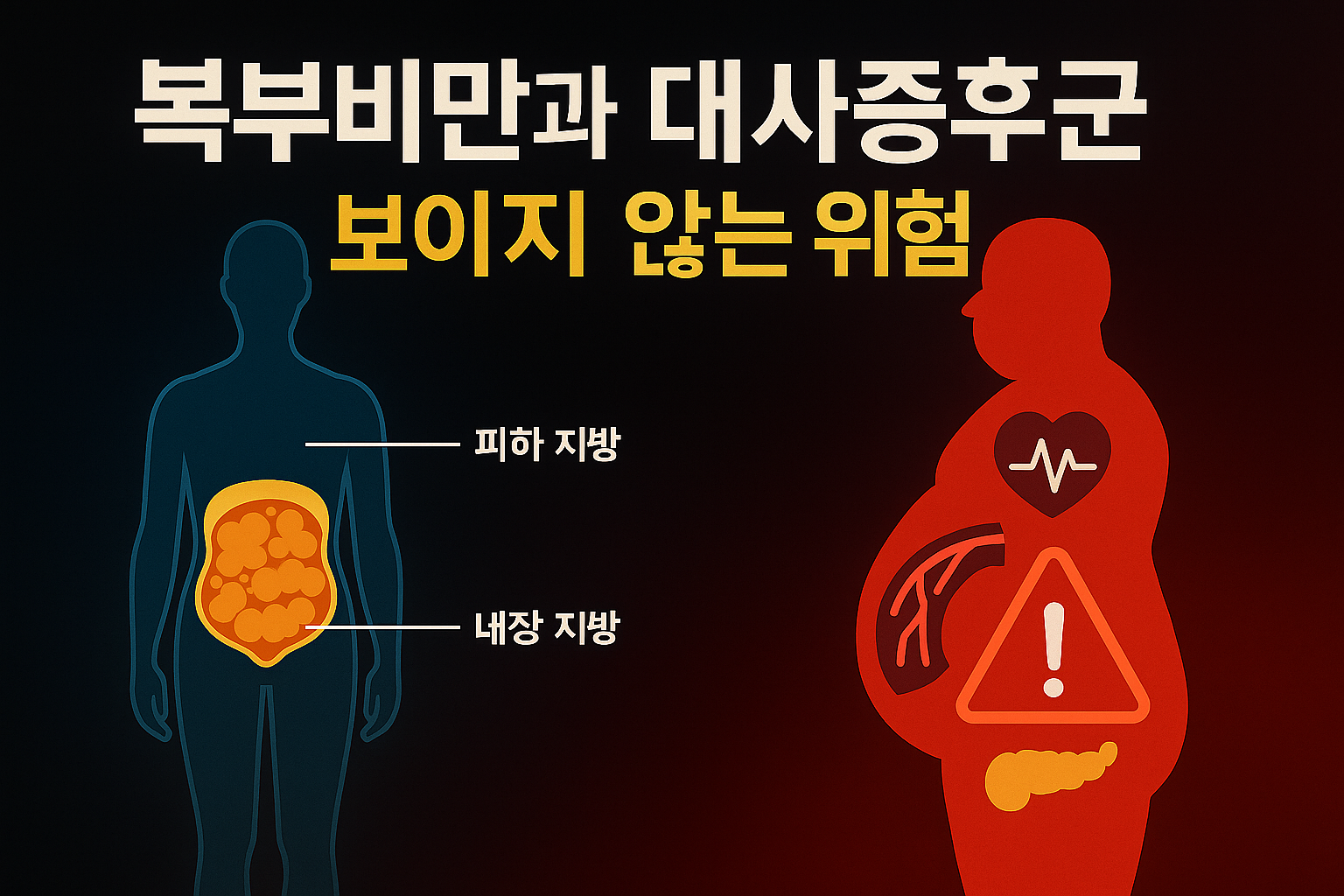 "복부비만과 대사증후군"에 대한 이미지입니다.